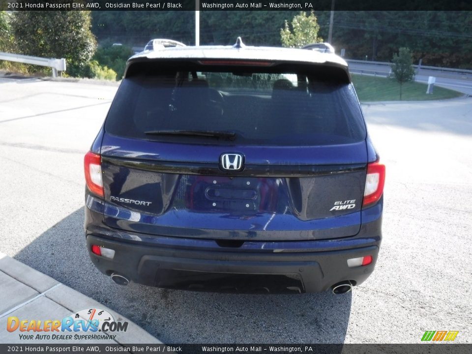 2021 Honda Passport Elite AWD Obsidian Blue Pearl / Black Photo #20