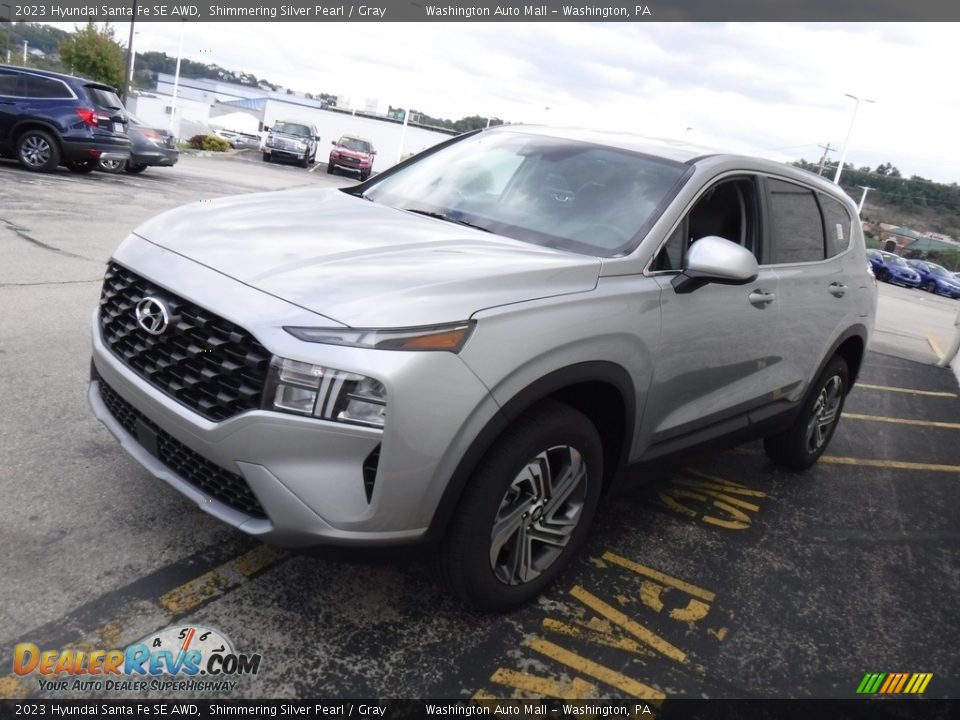 2023 Hyundai Santa Fe SE AWD Shimmering Silver Pearl / Gray Photo #5