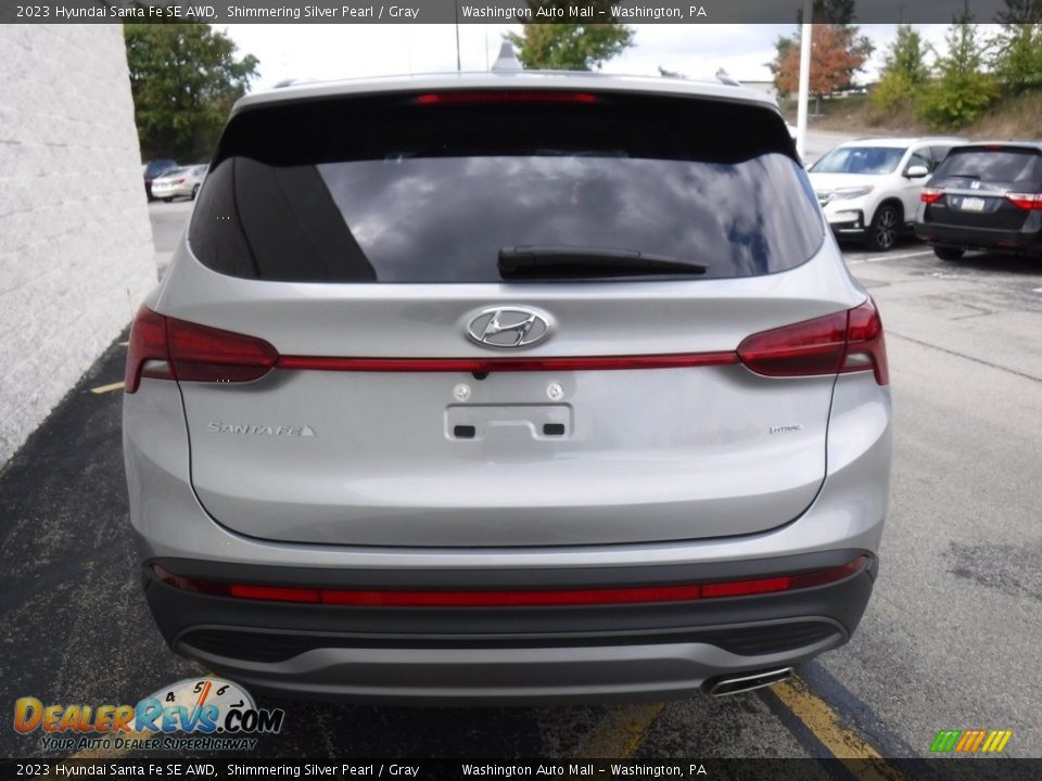 2023 Hyundai Santa Fe SE AWD Shimmering Silver Pearl / Gray Photo #6