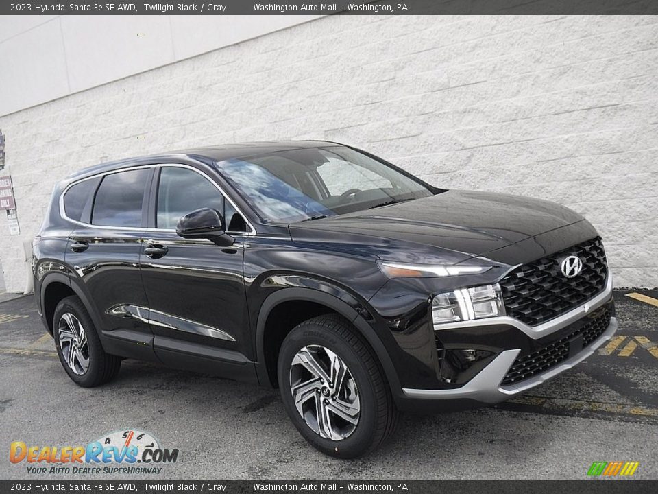 2023 Hyundai Santa Fe SE AWD Twilight Black / Gray Photo #1