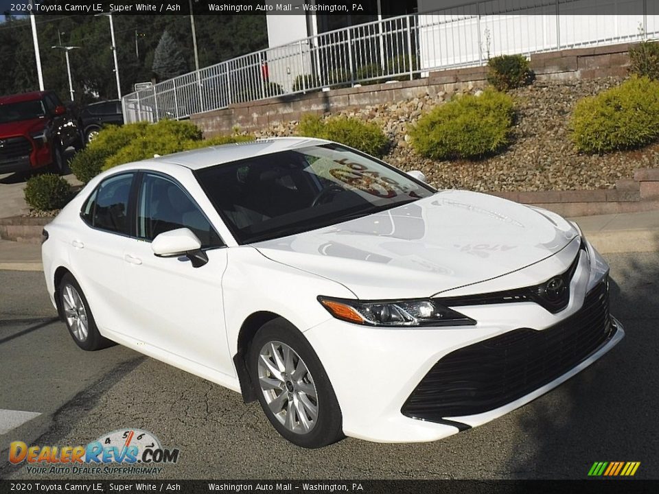 2020 Toyota Camry LE Super White / Ash Photo #1