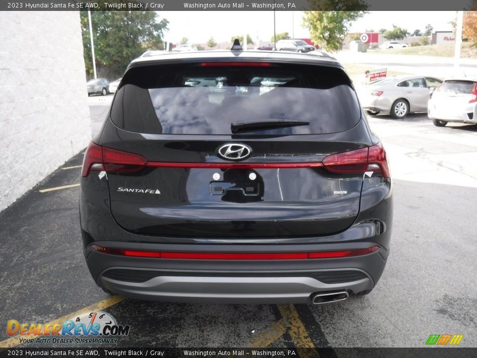 2023 Hyundai Santa Fe SE AWD Twilight Black / Gray Photo #6