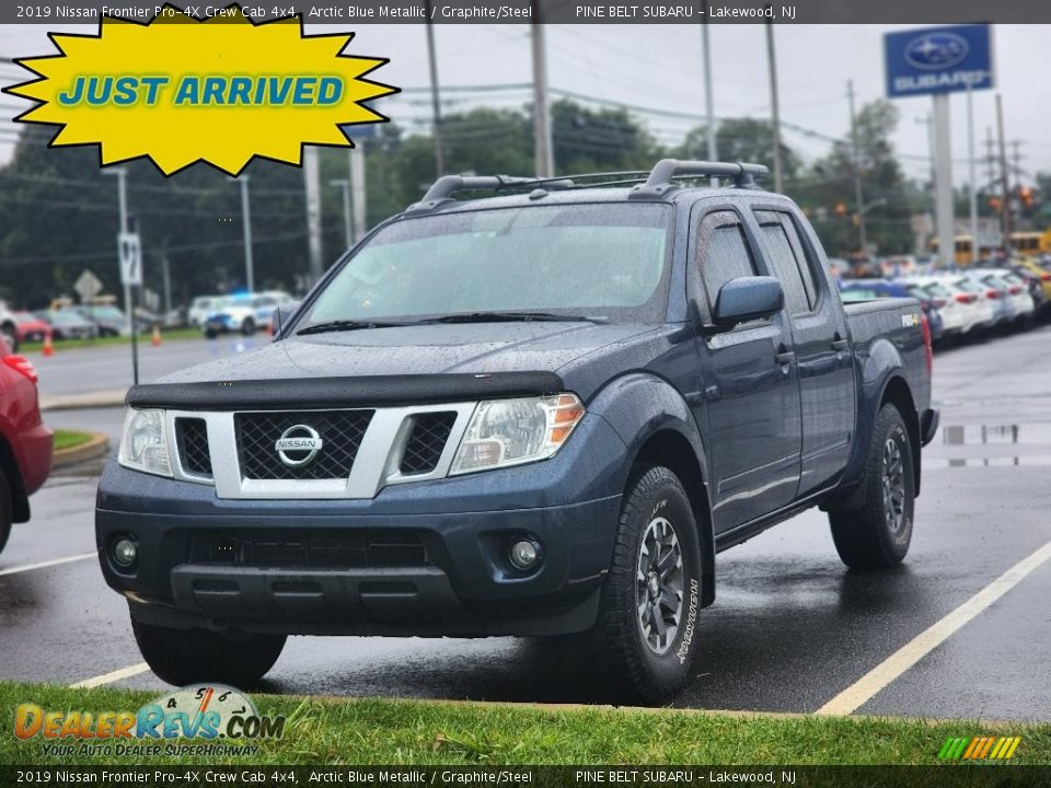 2019 Nissan Frontier Pro-4X Crew Cab 4x4 Arctic Blue Metallic / Graphite/Steel Photo #1