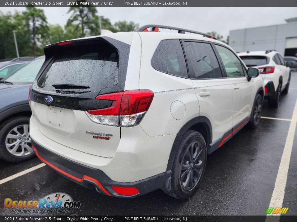 2021 Subaru Forester 2.5i Sport Crystal White Pearl / Gray Photo #3