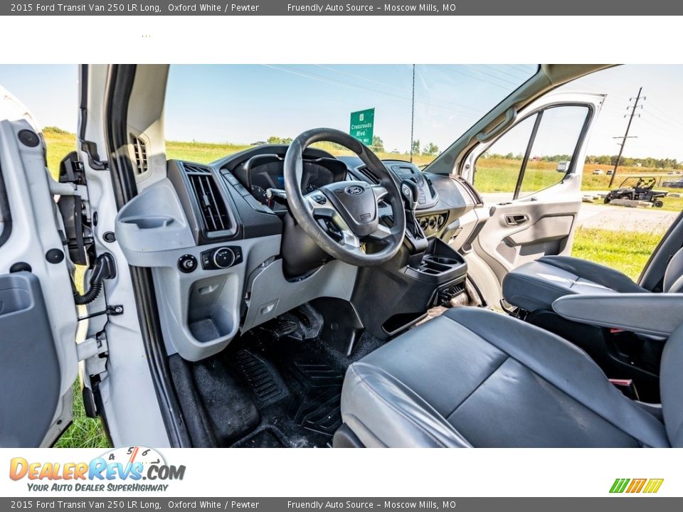 2015 Ford Transit Van 250 LR Long Oxford White / Pewter Photo #19