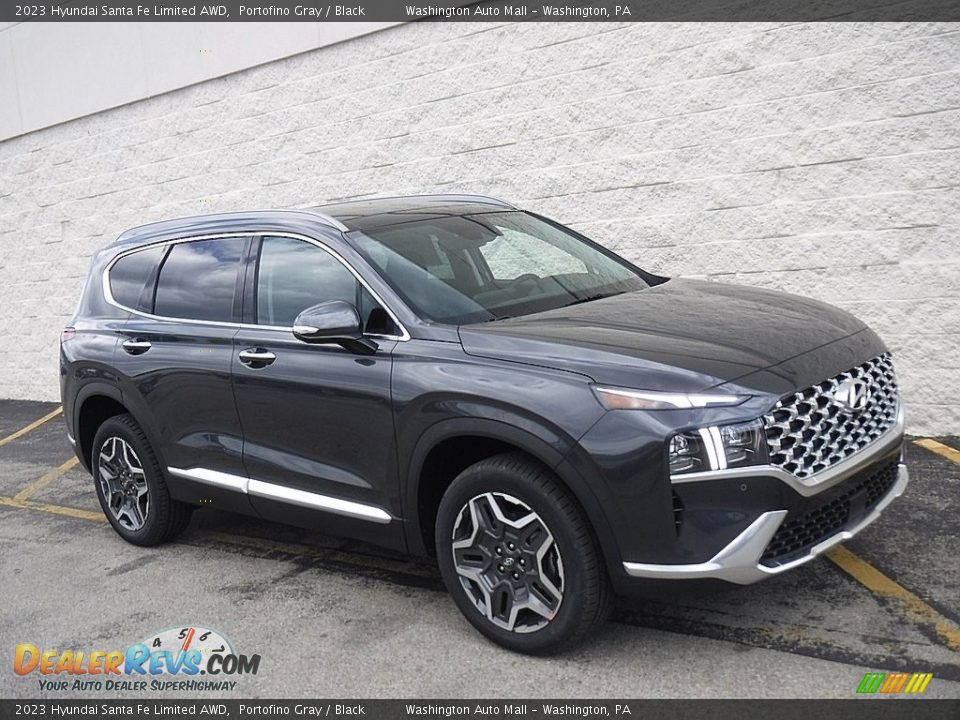 2023 Hyundai Santa Fe Limited AWD Portofino Gray / Black Photo #1