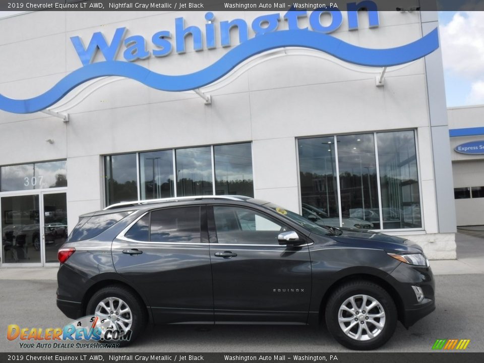 2019 Chevrolet Equinox LT AWD Nightfall Gray Metallic / Jet Black Photo #2