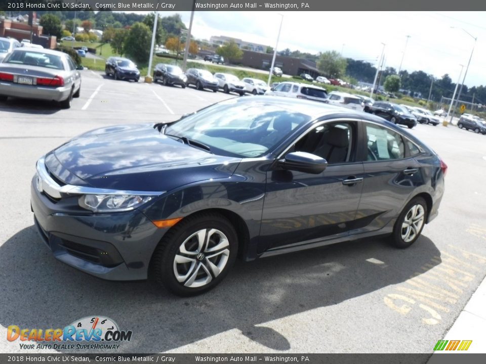 Front 3/4 View of 2018 Honda Civic LX Sedan Photo #9