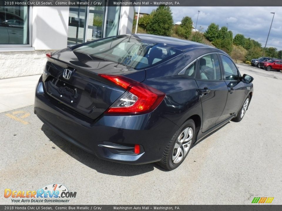 2018 Honda Civic LX Sedan Cosmic Blue Metallic / Gray Photo #12