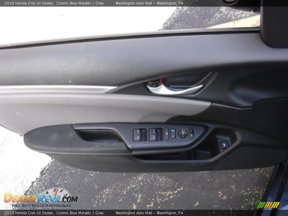 2018 Honda Civic LX Sedan Cosmic Blue Metallic / Gray Photo #16