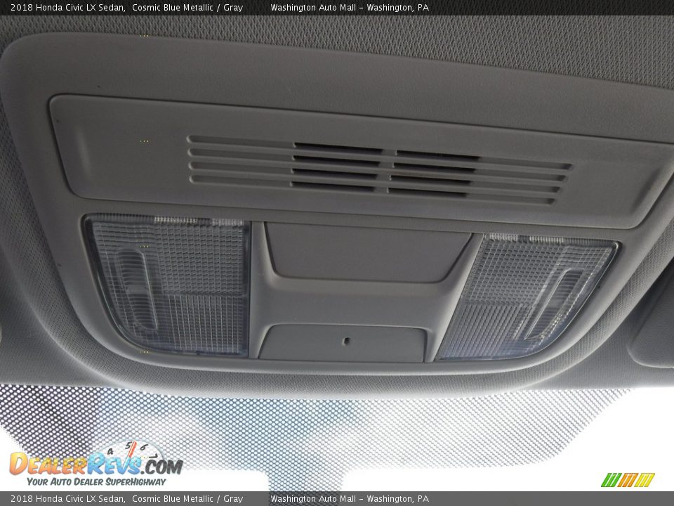 2018 Honda Civic LX Sedan Cosmic Blue Metallic / Gray Photo #19