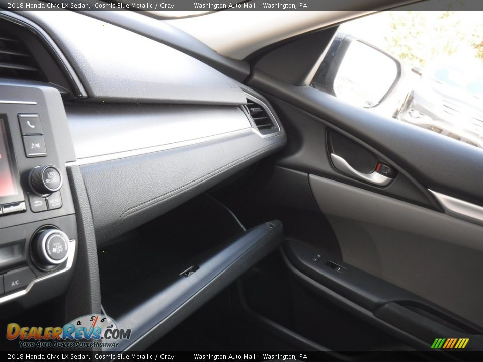2018 Honda Civic LX Sedan Cosmic Blue Metallic / Gray Photo #20