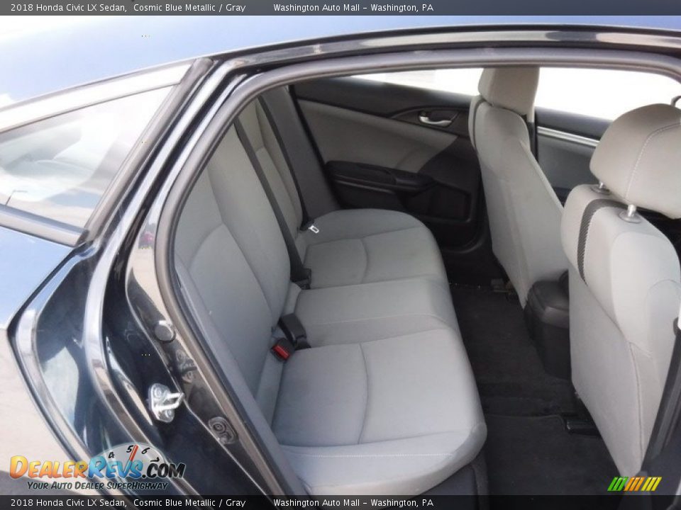 2018 Honda Civic LX Sedan Cosmic Blue Metallic / Gray Photo #23