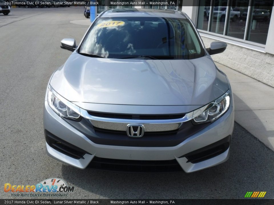 2017 Honda Civic EX Sedan Lunar Silver Metallic / Black Photo #10