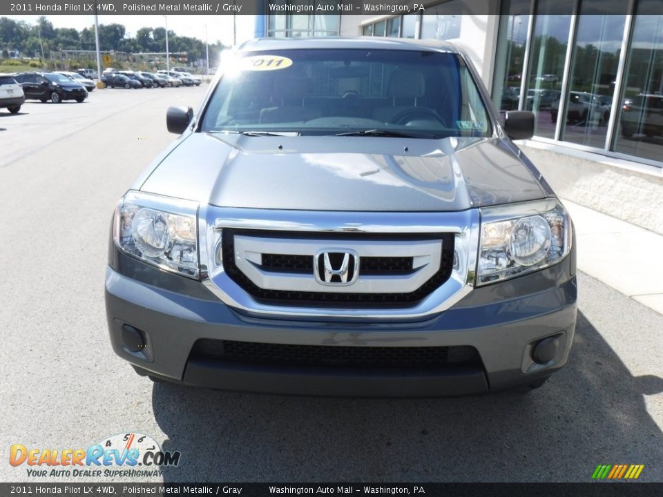 2011 Honda Pilot LX 4WD Polished Metal Metallic / Gray Photo #9