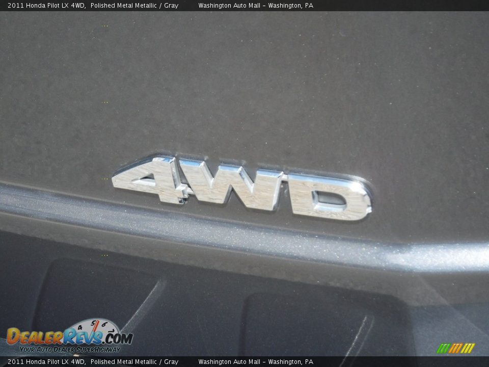 2011 Honda Pilot LX 4WD Polished Metal Metallic / Gray Photo #16