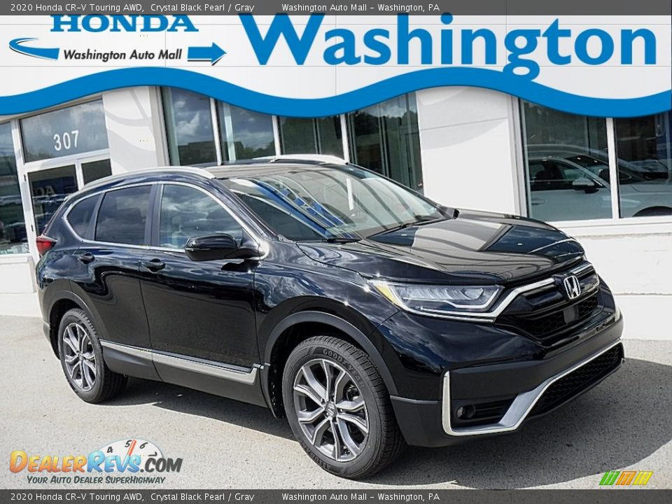 2020 Honda CR-V Touring AWD Crystal Black Pearl / Gray Photo #1