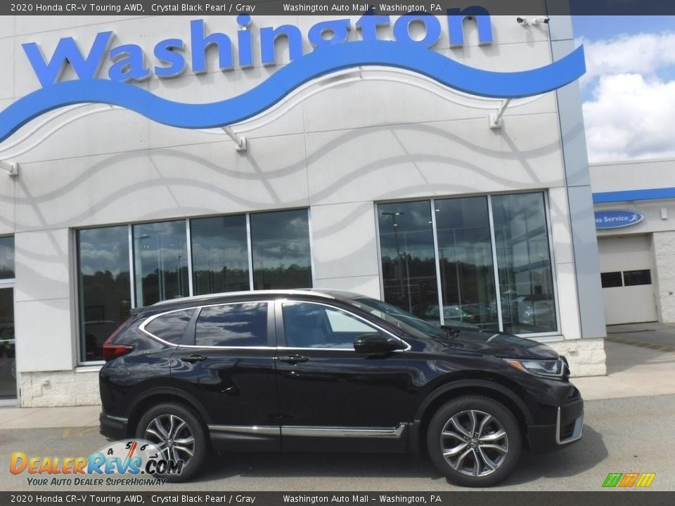 2020 Honda CR-V Touring AWD Crystal Black Pearl / Gray Photo #2