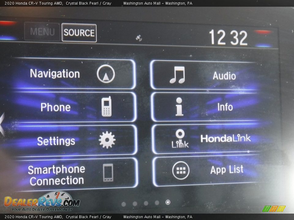 2020 Honda CR-V Touring AWD Crystal Black Pearl / Gray Photo #7