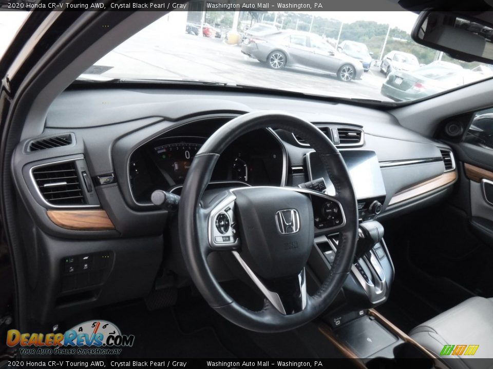 2020 Honda CR-V Touring AWD Crystal Black Pearl / Gray Photo #25