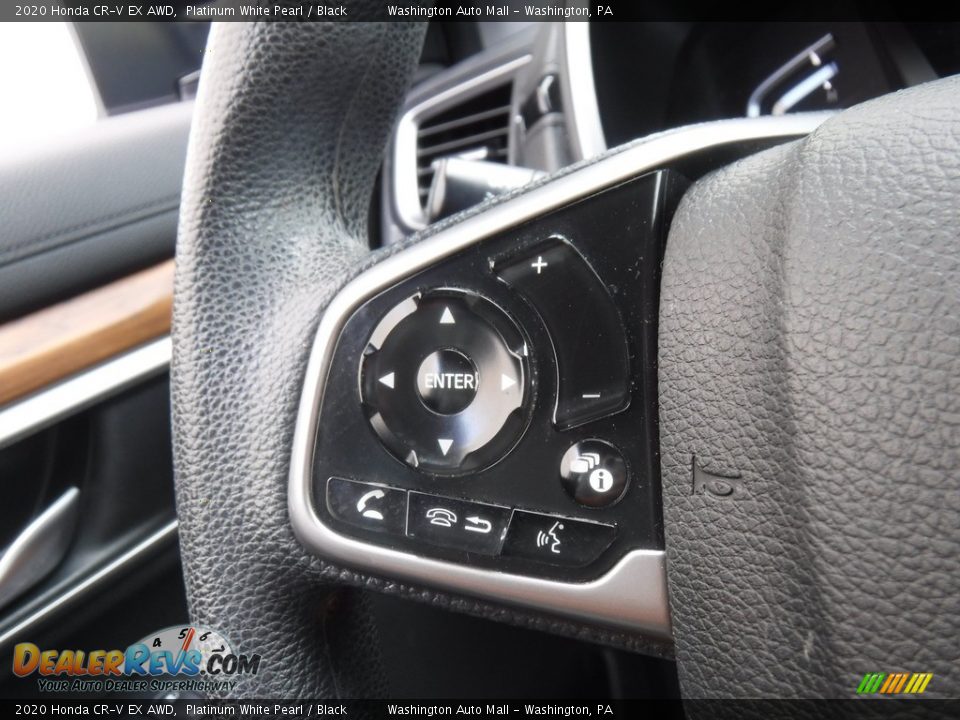2020 Honda CR-V EX AWD Platinum White Pearl / Black Photo #8