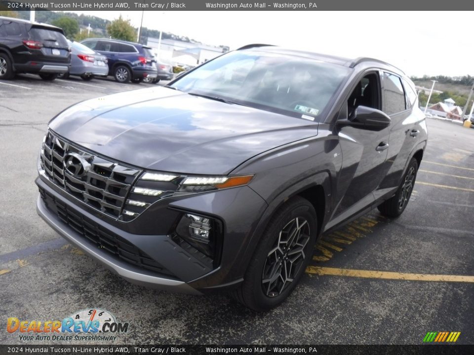 2024 Hyundai Tucson N-Line Hybrid AWD Titan Gray / Black Photo #7