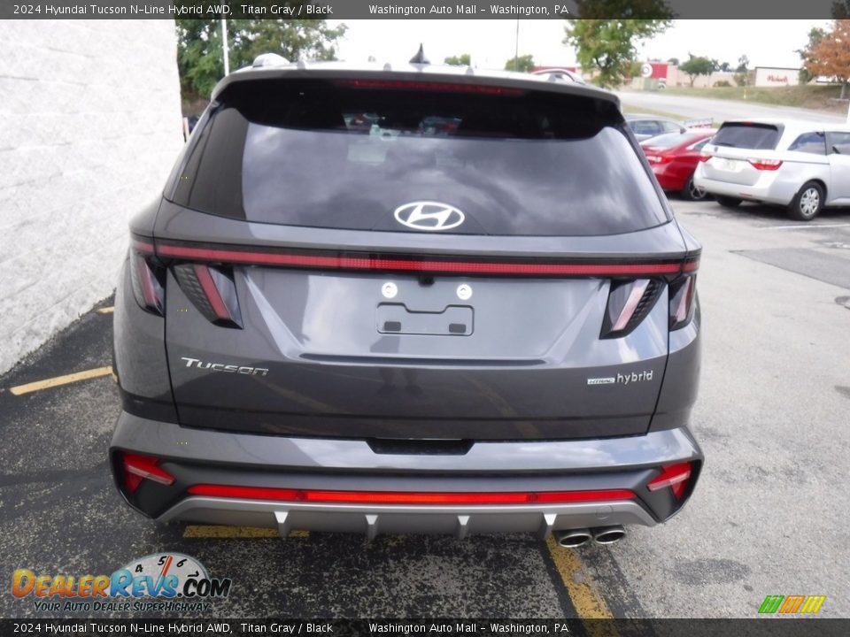 2024 Hyundai Tucson N-Line Hybrid AWD Titan Gray / Black Photo #8