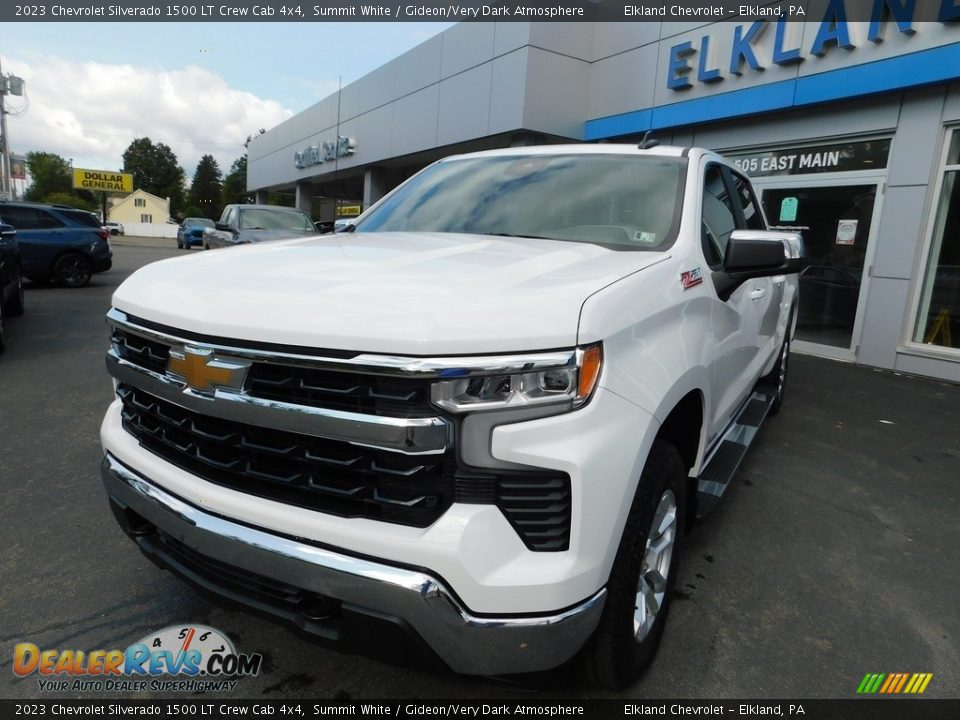 2023 Chevrolet Silverado 1500 LT Crew Cab 4x4 Summit White / Gideon/Very Dark Atmosphere Photo #3