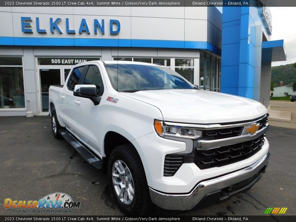 2023 Chevrolet Silverado 1500 LT Crew Cab 4x4 Summit White / Gideon/Very Dark Atmosphere Photo #5