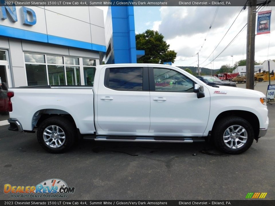 2023 Chevrolet Silverado 1500 LT Crew Cab 4x4 Summit White / Gideon/Very Dark Atmosphere Photo #7