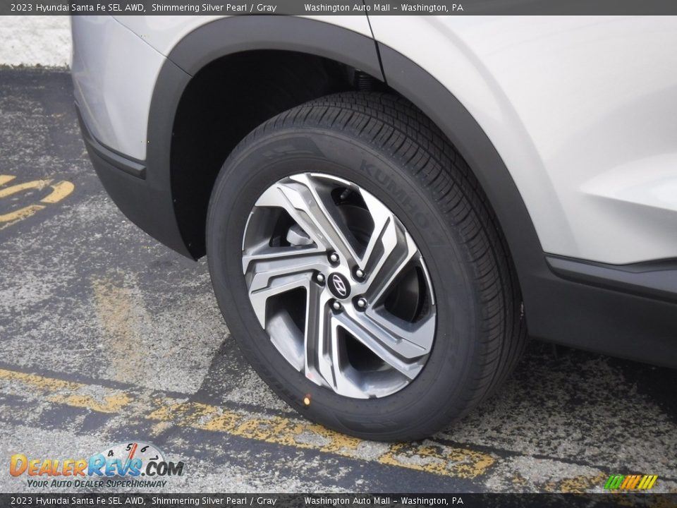 2023 Hyundai Santa Fe SEL AWD Shimmering Silver Pearl / Gray Photo #3