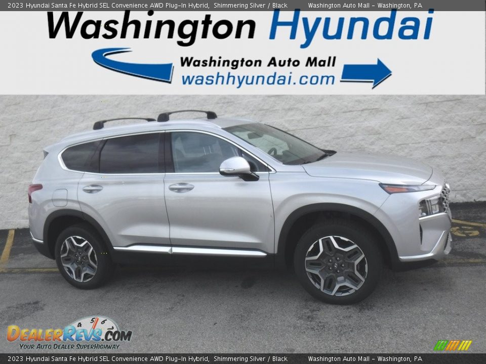 2023 Hyundai Santa Fe Hybrid SEL Convenience AWD Plug-In Hybrid Shimmering Silver / Black Photo #2