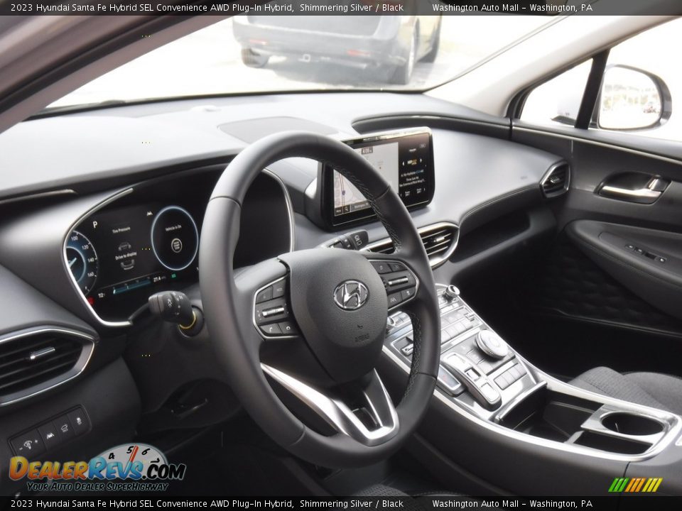 2023 Hyundai Santa Fe Hybrid SEL Convenience AWD Plug-In Hybrid Shimmering Silver / Black Photo #9