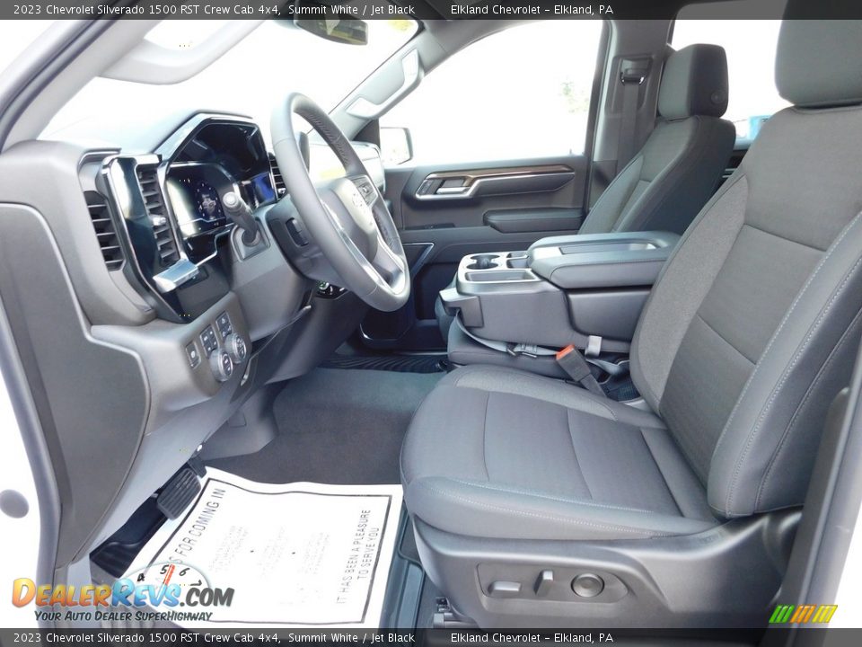Jet Black Interior - 2023 Chevrolet Silverado 1500 RST Crew Cab 4x4 Photo #19
