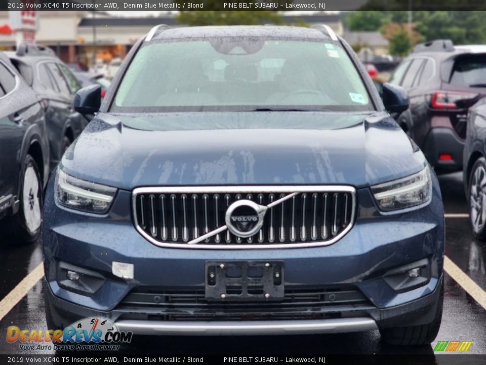 2019 Volvo XC40 T5 Inscription AWD Denim Blue Metallic / Blond Photo #2