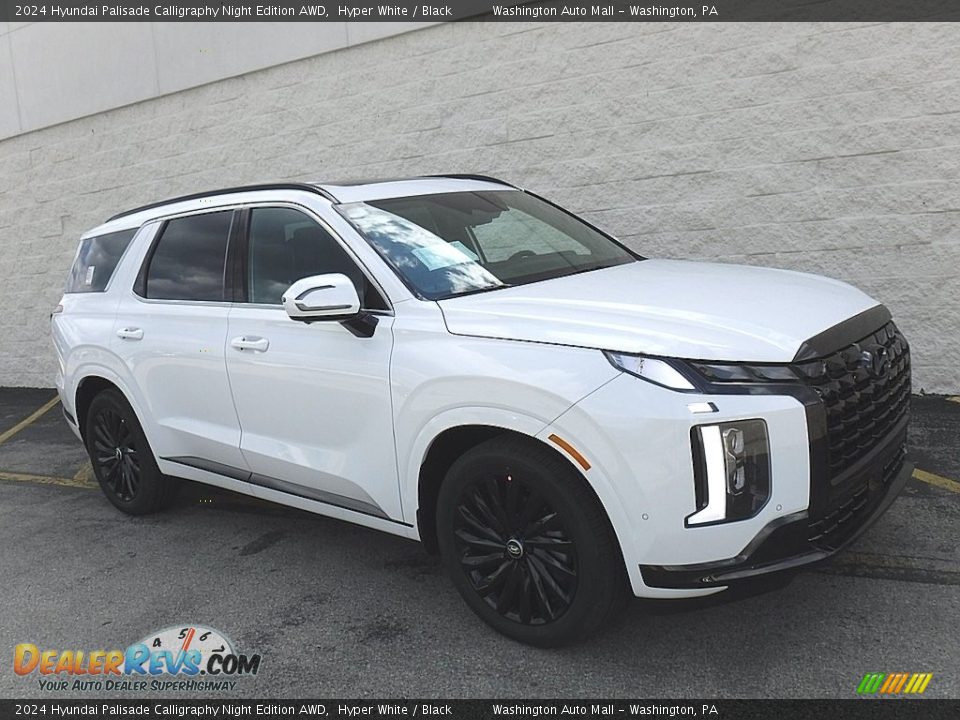 Hyper White 2024 Hyundai Palisade Calligraphy Night Edition AWD Photo #1