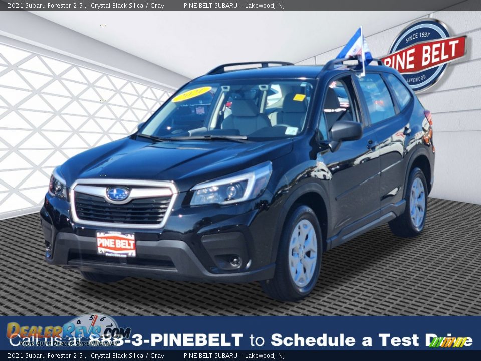 2021 Subaru Forester 2.5i Crystal Black Silica / Gray Photo #1