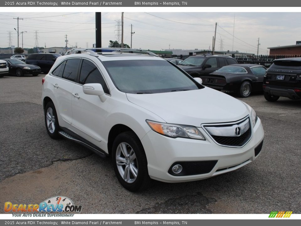 2015 Acura RDX Technology White Diamond Pearl / Parchment Photo #7