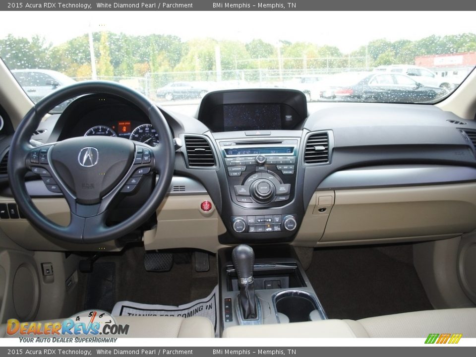 2015 Acura RDX Technology White Diamond Pearl / Parchment Photo #9