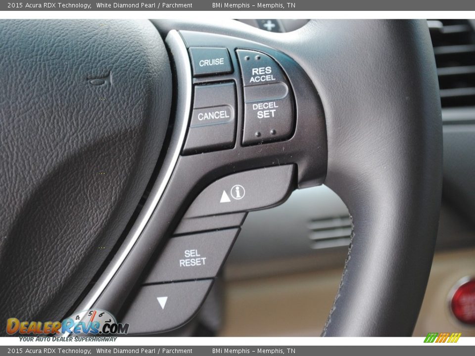 2015 Acura RDX Technology White Diamond Pearl / Parchment Photo #14