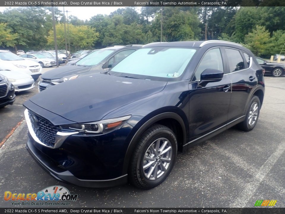 2022 Mazda CX-5 S Preferred AWD Deep Crystal Blue Mica / Black Photo #1