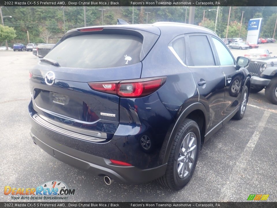 2022 Mazda CX-5 S Preferred AWD Deep Crystal Blue Mica / Black Photo #4