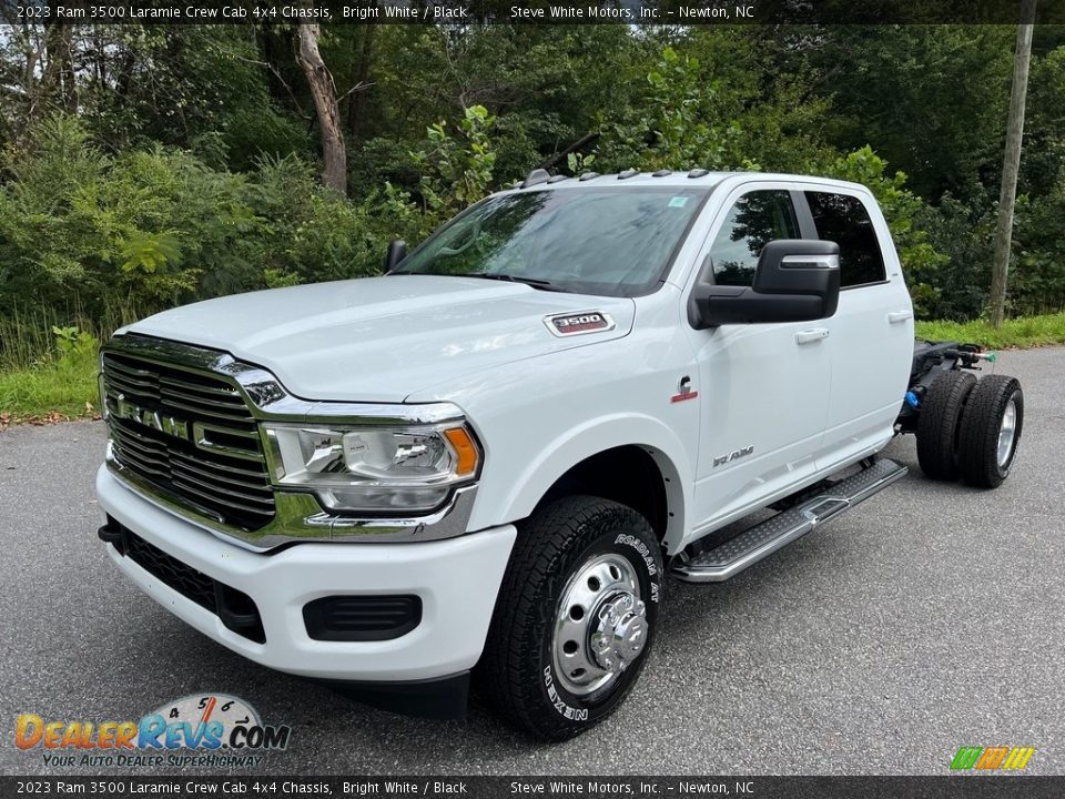 2023 Ram 3500 Laramie Crew Cab 4x4 Chassis Bright White / Black Photo #2