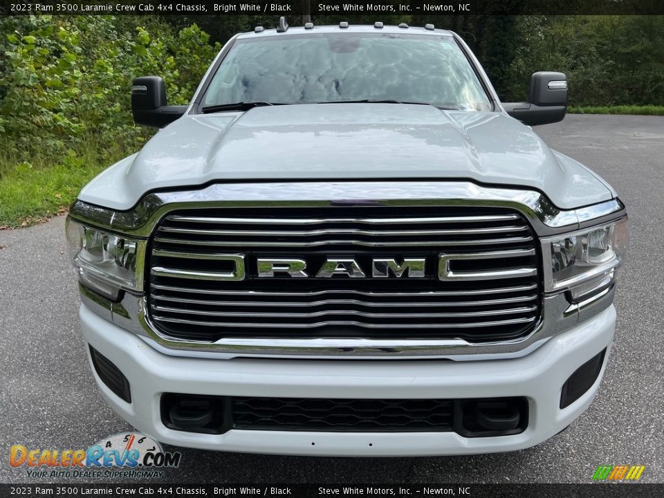 2023 Ram 3500 Laramie Crew Cab 4x4 Chassis Bright White / Black Photo #3