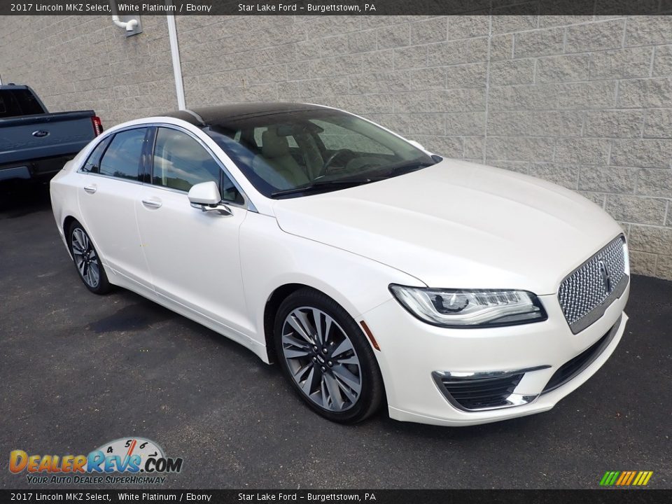 2017 Lincoln MKZ Select White Platinum / Ebony Photo #3