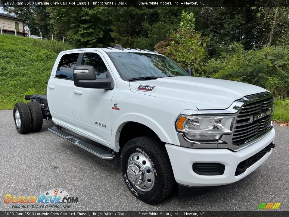 2023 Ram 3500 Laramie Crew Cab 4x4 Chassis Bright White / Black Photo #4