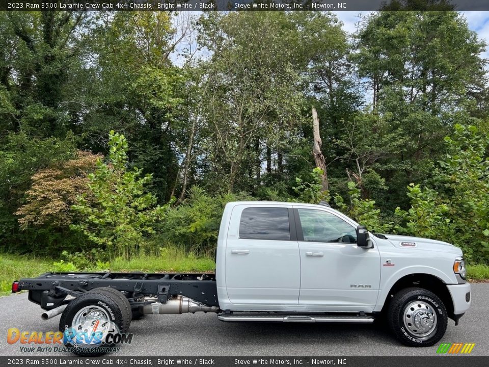 2023 Ram 3500 Laramie Crew Cab 4x4 Chassis Bright White / Black Photo #5