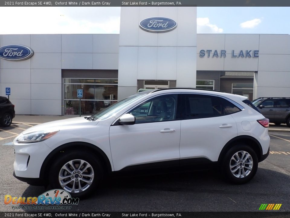 2021 Ford Escape SE 4WD Oxford White / Dark Earth Gray Photo #1