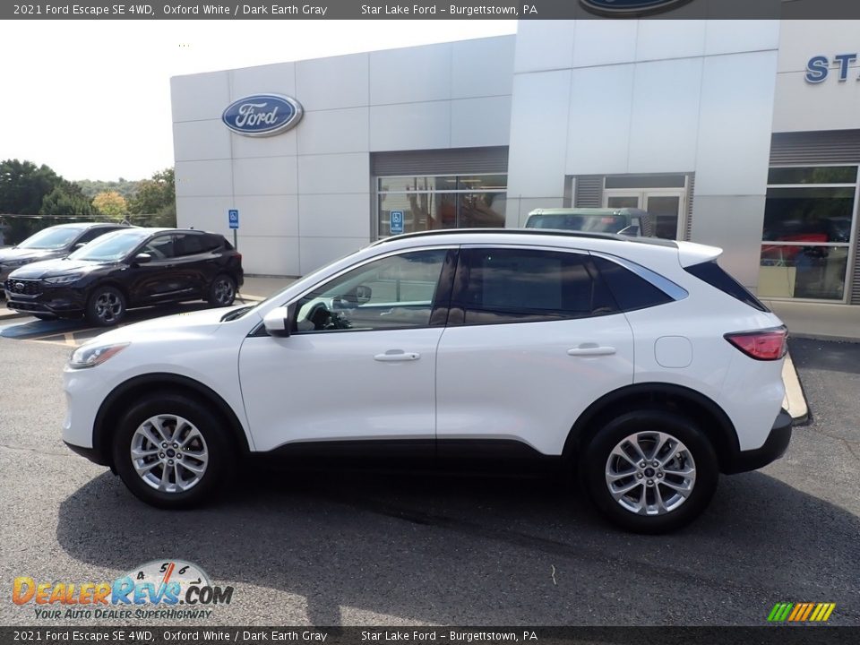 2021 Ford Escape SE 4WD Oxford White / Dark Earth Gray Photo #2