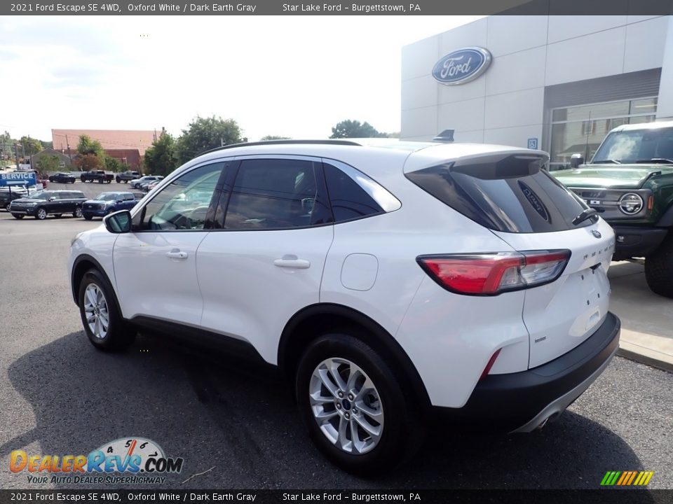 2021 Ford Escape SE 4WD Oxford White / Dark Earth Gray Photo #3